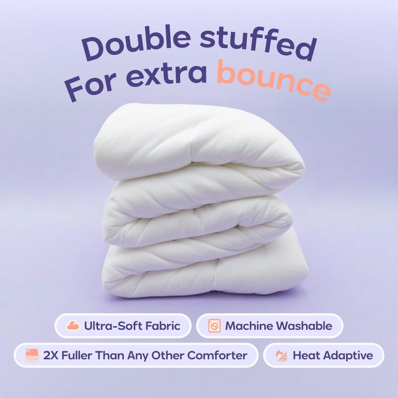 Mellow Sleep MarshMellow Comforter – Double-Stuffed Vegan Fill