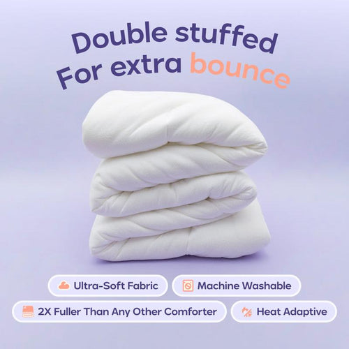 Mellow Sleep MarshMellow Comforter – Double-Stuffed Vegan Fill