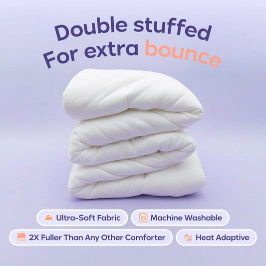 Mellow Sleep MarshMellow Comforter – Double-Stuffed Vegan Fill