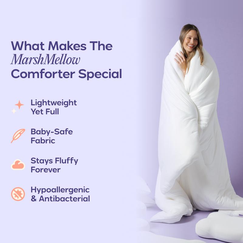Mellow Sleep MarshMellow Comforter – Double-Stuffed Vegan Fill